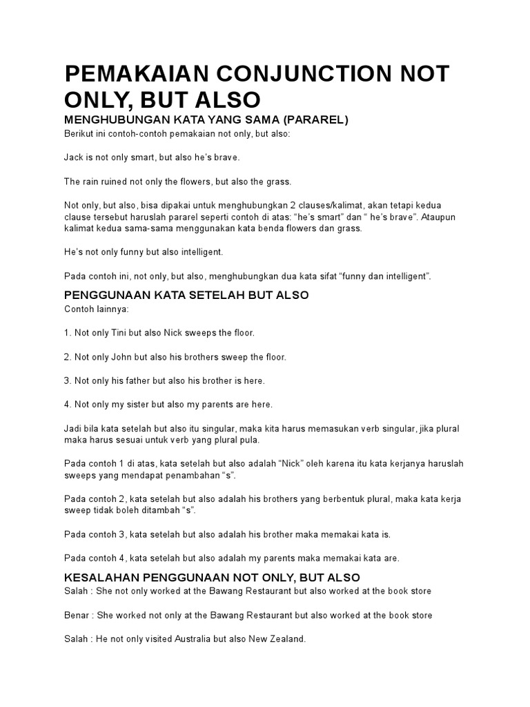 Latihan Soal Not Only But Also Smp Kelas 9 Pdf