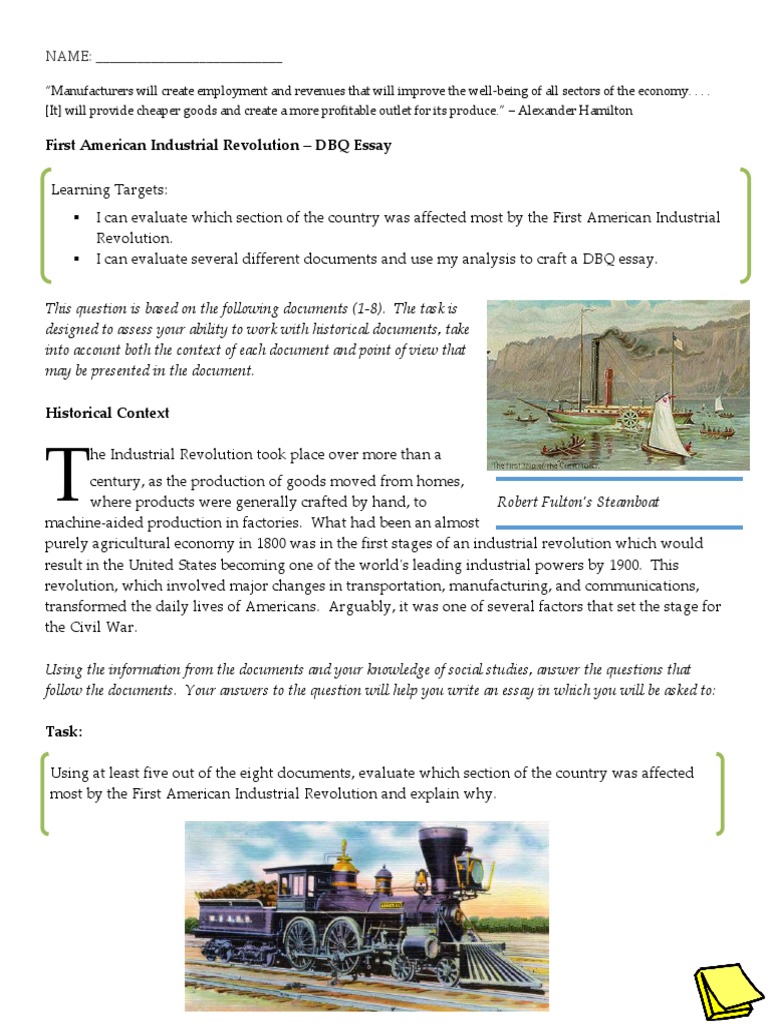 Dbq Industrial Revolution | AP World History: Modern – NVDK