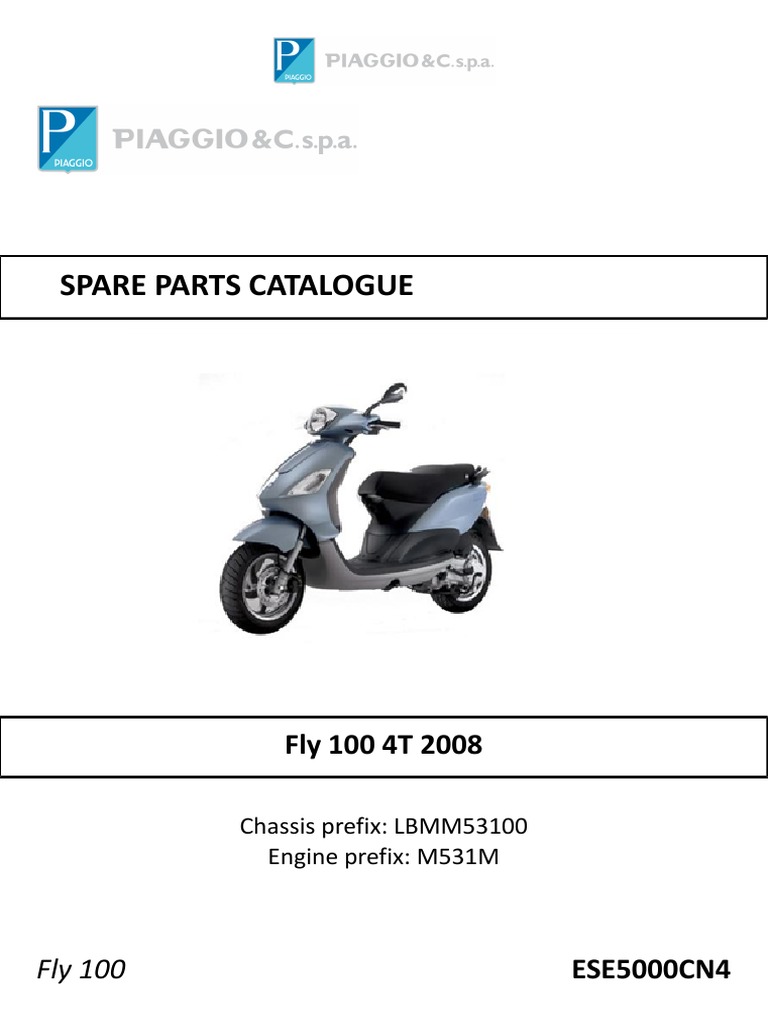 Piaggio Fly 100 Fly 100 4T 2008 PDF | PDF