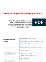 What is Singleton Design Pattern