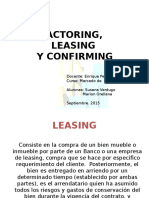 Factoring, Leasing y Confirming