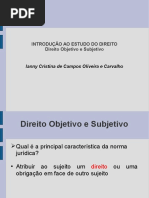 Direito Objetivo e Subjetivo