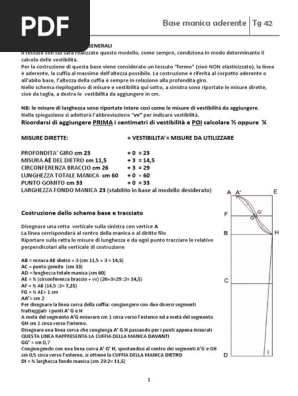 Cartamodello gonna discount base taglia 42