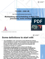 Multitasking and Scheduling of Real Time Processes, Some Strategies