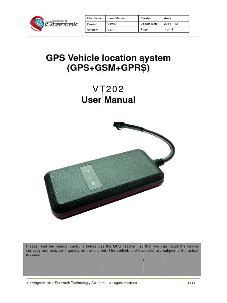 VT202 User Manual VT1.1 | PDF | Subscriber Identity Module ...