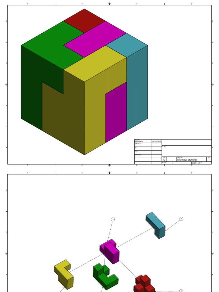 Technical Drawing Parts List | PDF | Technology & Engineering