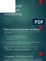 Structural Equation Modelling