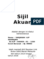 Sijil Akuan Ahli Pasukan Link BSMM 2014-2016