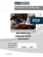 2do Grado-evaluacion de Salida Matematica