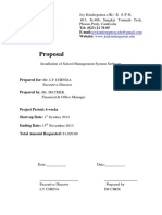 Proposal of Installation of School Management System