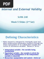 ScWk 240 Week 5 2nd Set Slides Internal and External Validity