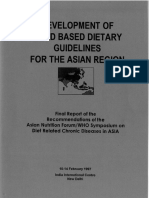 Development Food Based Dietary Guidelines For Asian Region