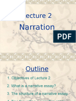 Lecture 2: Narration Structure