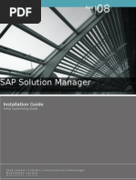 Sap Solution Manager - Installation Guide - Initial Customizing