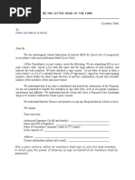 Construction EOI Letter Template | PDF