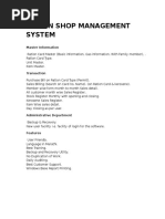 Ration Shop Management System