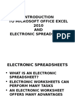 Excel 2010 Chap01 PowerPoint Slides for Class