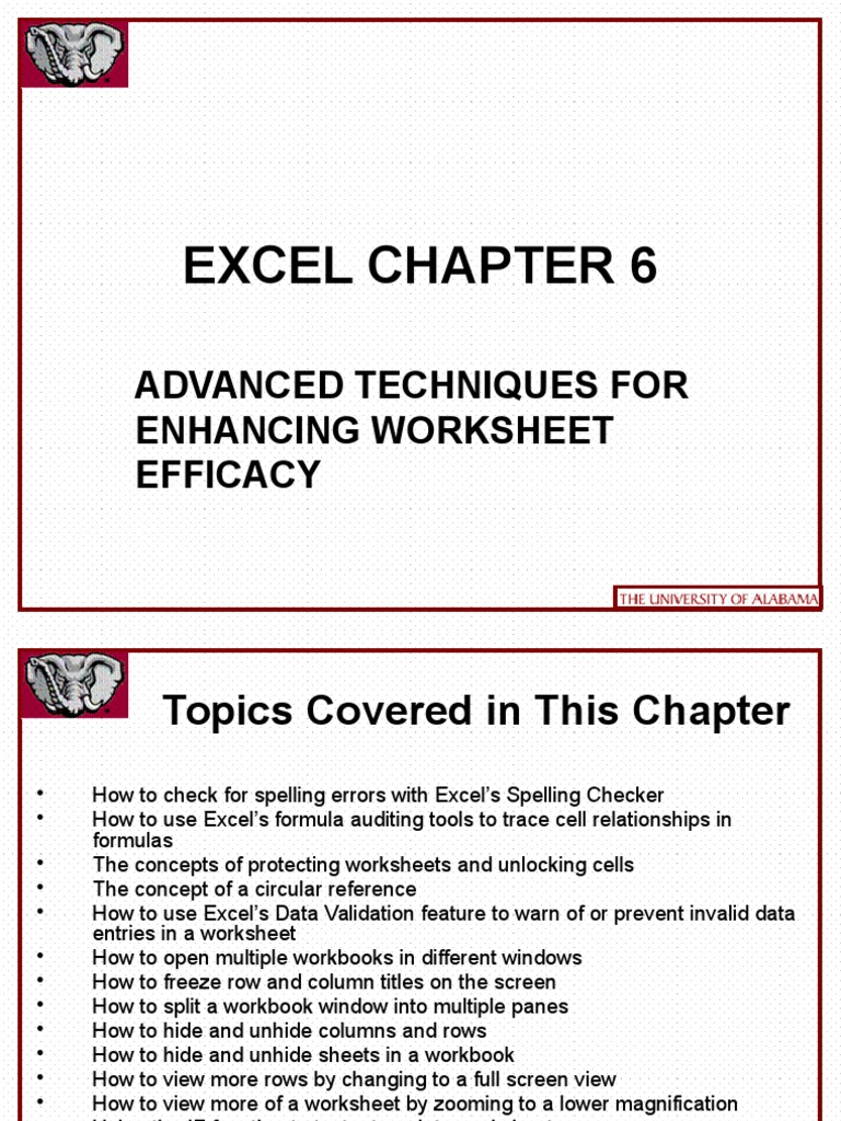 Excel 2010 Chap06 PowerPoint Slides For Class | PDF | Button (Computing ...