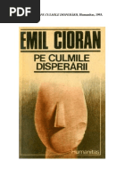 Emil Cioran-Pe culmile disperarii.doc