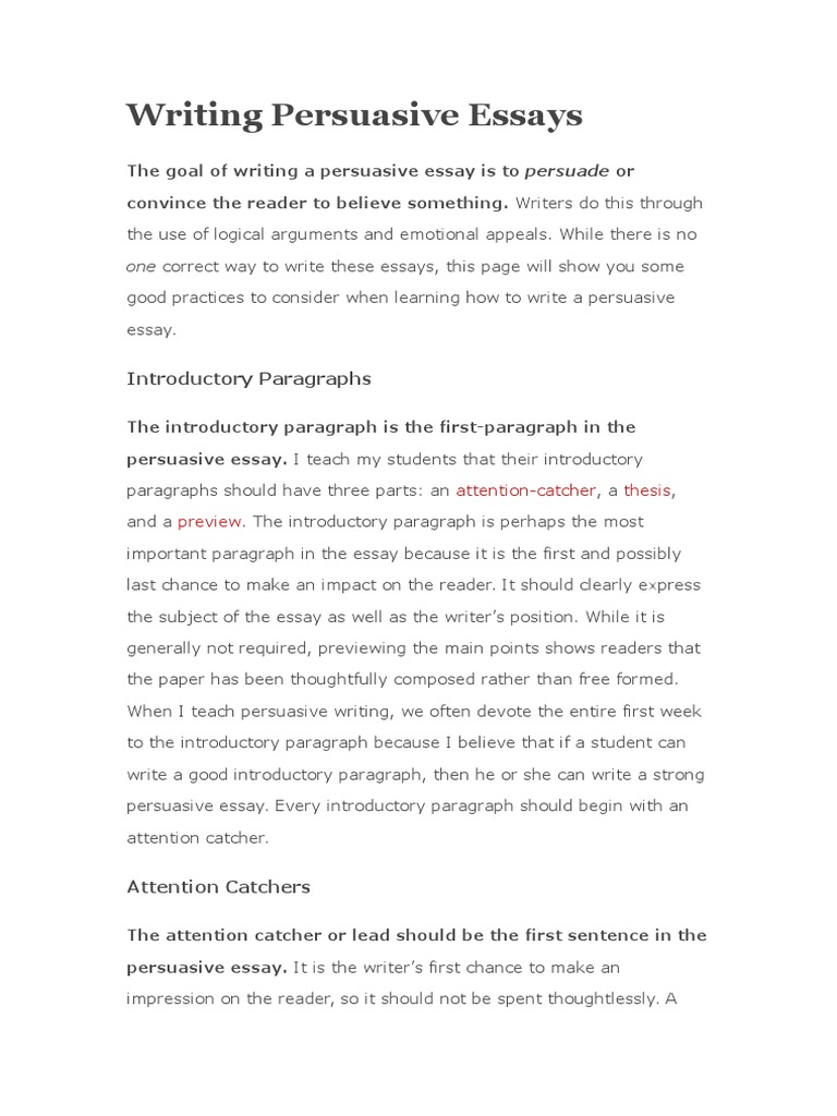 Crafting Persuasive Essays Effectively | PDF | Persuasion | Essays