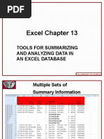 Excel 2010 Chap13 PowerPoint Slides For Class