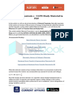 Network Transients 1 - GATE Study Material in PDF