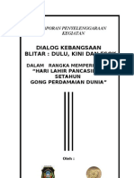 Dialog Kebangsaan Blitar: Dulu, Kini Dan Esok: "Hari Lahir Pancasila & Setahun Gong Perdamaian Dunia"