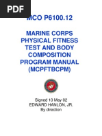 US Marine Corps - Physical Fitness Test and Body Composition Program Manual 