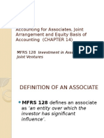Accounting For Associates, Joint Arrangement and Equity