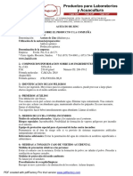 MSDS Acetato de Zinc Ga PDF