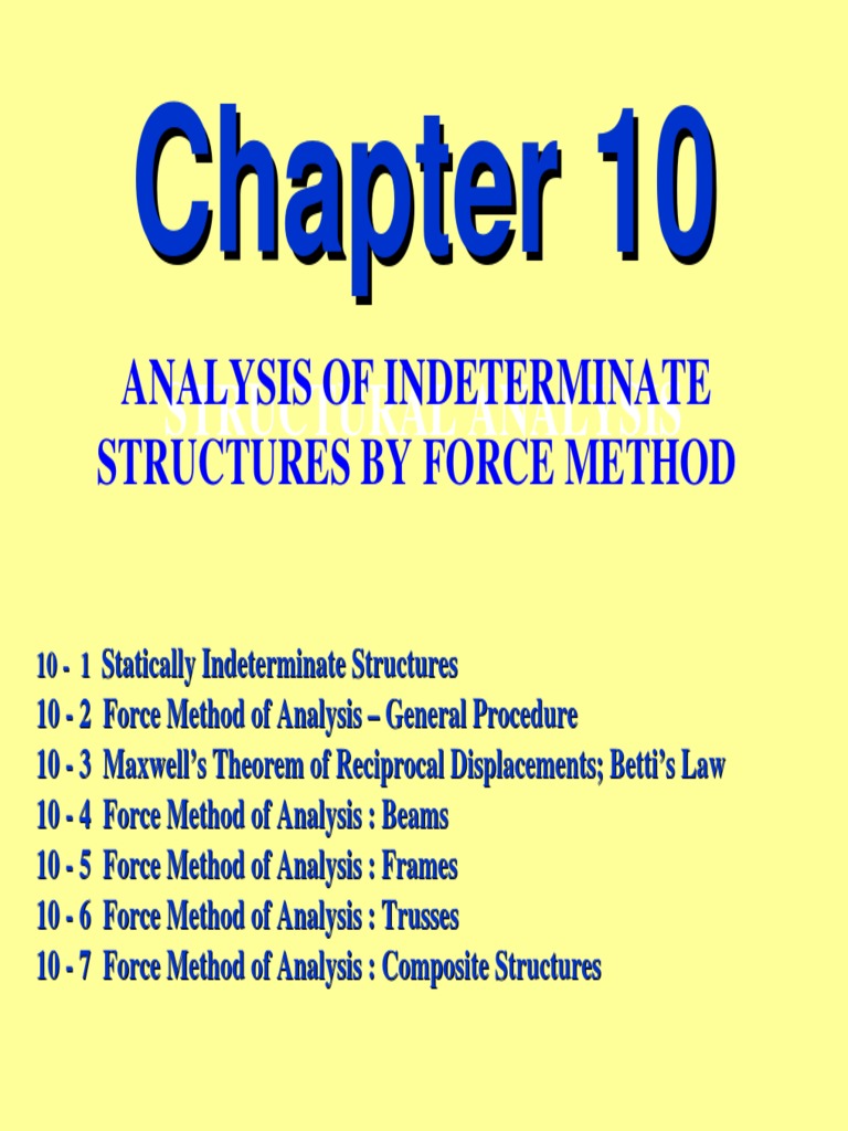 Indeterminate Structures Analysis Guide | PDF | Elasticity (Physics ...