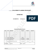 Field Development Planning Procedure Estimating