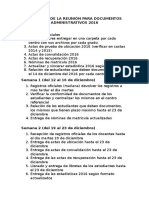 Acuerdos de La Reunión para Documentos Administrativos 2016