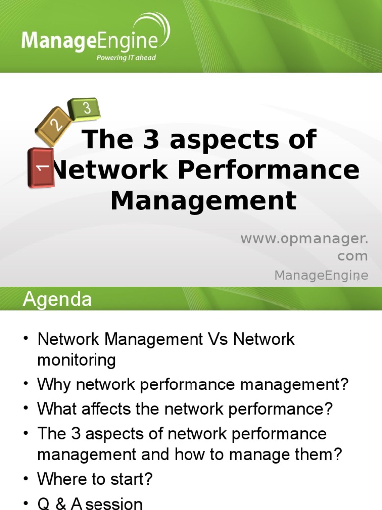 Key Aspects of Network Performance Management | PDF | Computer Network ...