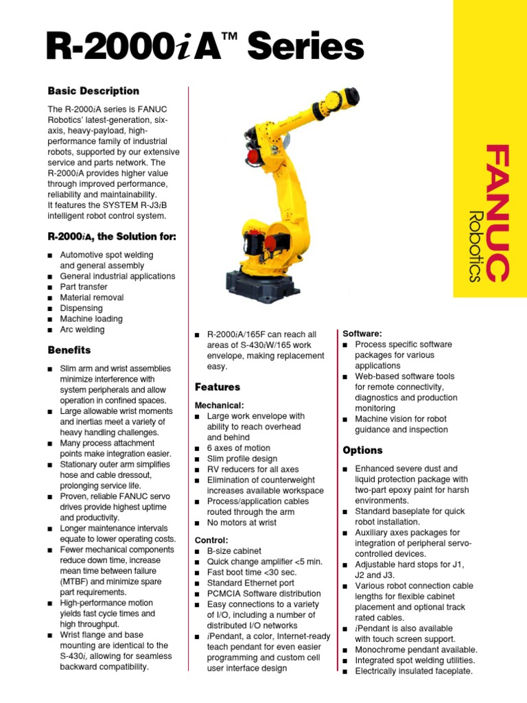 Fanuc R-2000iA Series PDF | PDF | Robot | Robotics