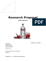Absolut - Research Proposal