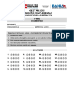 9º Ano 4 Unidade 2015 LP e Mat