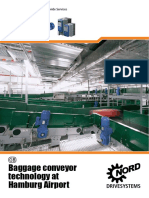 Baggage Conveyor Technology at Hamburg Airport: Drivesystems