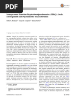 Interpersonal Emotion Regulation Questionnaire (IERQ) : Scale Development and Psychometric Characteristics