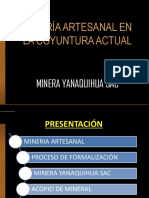 Proceso de Formalizacion de La Minería Artesanal PDF