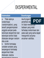 Keuntungan kuasi experimen