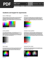 Gradient and Target For Experiment : 3D LUT Creator