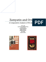 Zamyatin and Orwell
