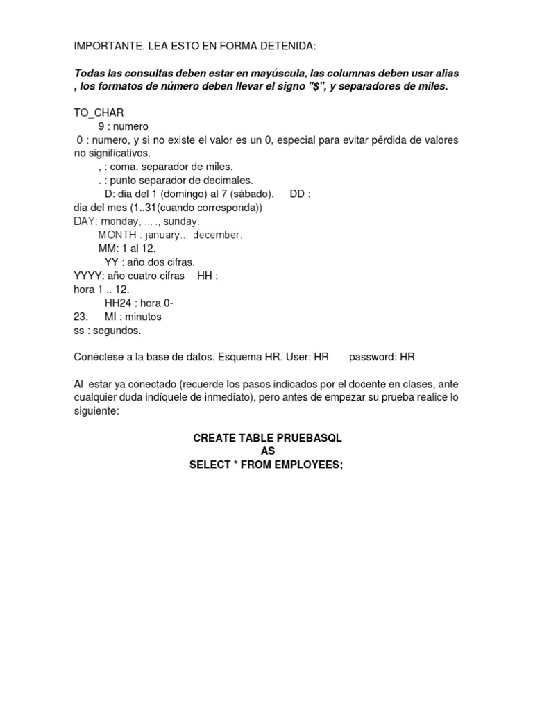 Consultas SQL para Empleados y Departamentos | PDF | Tabla (base de ...