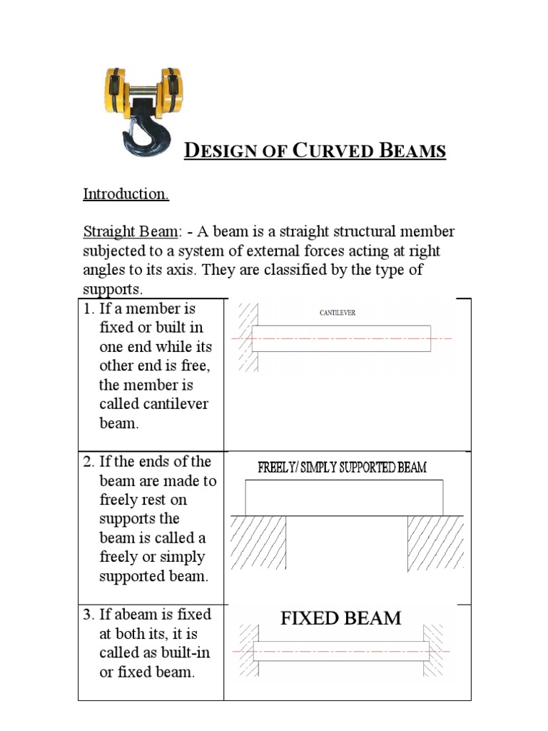Design of Curved Beams PDF Beam (Structure) Bending