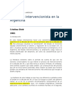 El Estado Intervencionista en La Argentina-Dirie
