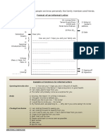 Informal Letter Format