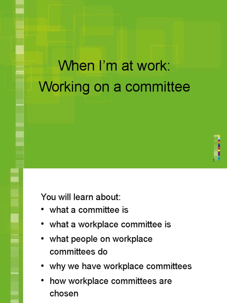 Understanding Workplace Committees | PDF | Self-Improvement