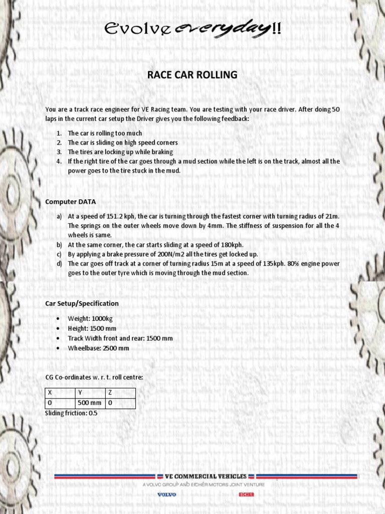 Race Car Suspension and Performance Analysis | PDF