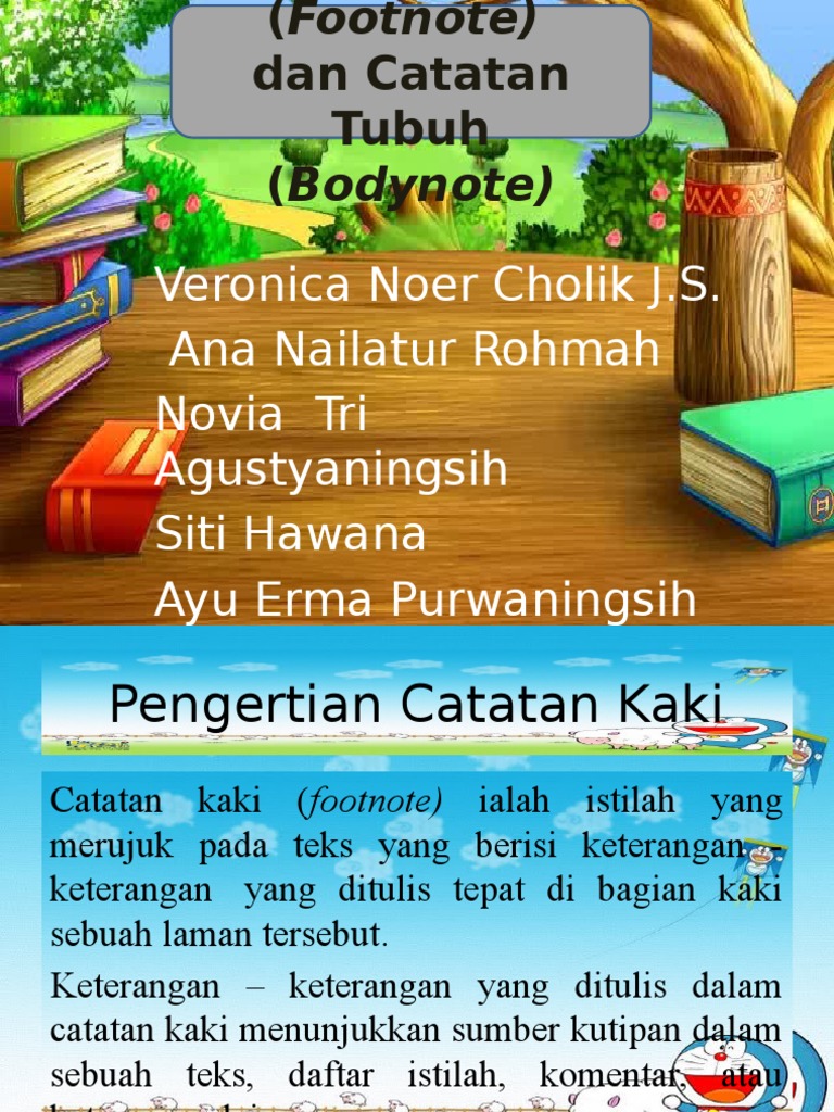Perbedaan Bodynote dan Footnote | PDF